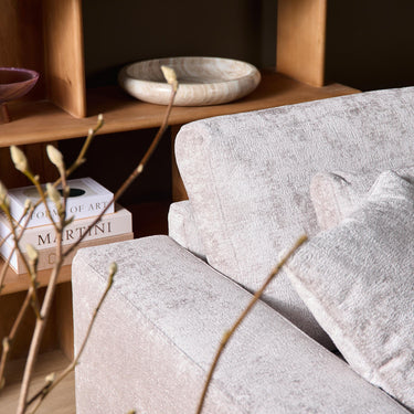 Ecksofa rechts Jesse | Beige Bouclé | 275 cm