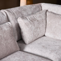 Hoekbank rechts Jesse | Beige bouclé | 275 cm - afbeelding 2