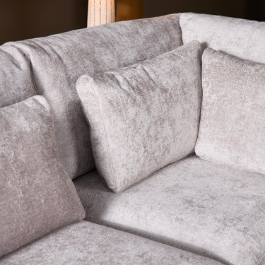 Ecksofa rechts Jesse | Beige Bouclé | 275 cm