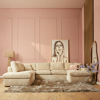 MySofa U-bank Teddy beige | 372 cm - Mooier Thuis