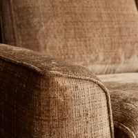 MySofa Teddy Ecksofa Zimt | Ottomane Rechts | 271 cm