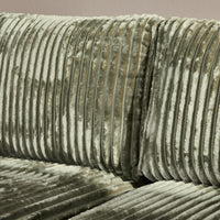MySofa Teddy Ecksofa Grün | Ottomane Links | 271 cm