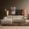 MySofa hoekbank Ruby | beige chenille | lounge links hoekbank links - 286 cm breed - Mooier Thuis