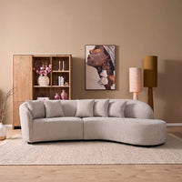 MySofa Novi hoekbank lichtgrijs lounge rechts