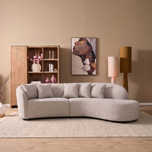 MySofa Novi hoekbank lichtgrijs lounge rechts