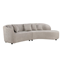 MySofa Novi hoekbank lichtgrijs lounge rechts