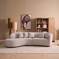 MySofa Novi hoekbank lichtgrijs lounge links