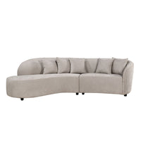 MySofa Novi hoekbank lichtgrijs lounge links