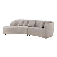 MySofa Novi hoekbank lichtgrijs lounge links