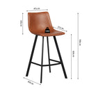 Counterstoel Ozan Cognac