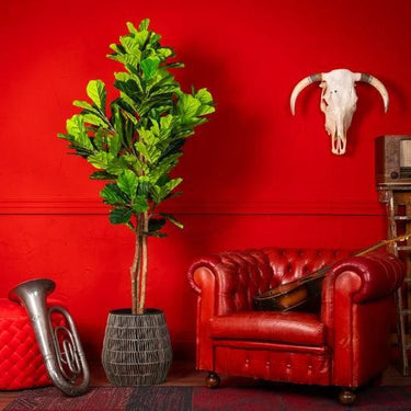 Vioolbladplant kunstplant 185 cm
