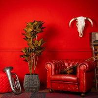 NeverLeafs Rubberplant kunstplant 160 cm - met 3 stammen