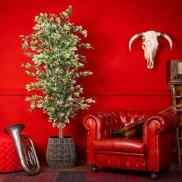Kunstplant Ficus groen 180 cm