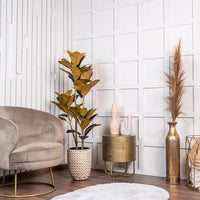 NeverLeafs Rubberboom kunstplant Ficus elastica 140 cm - Mooier Thuis