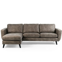 3-zits hoekbank lounge L+R - Savannah Taupe - Mooier Thuis