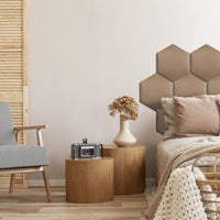 Wandpaneel Gestoffeerd Hexagon - Velvet