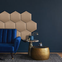 Wandpaneel Gestoffeerd Hexagon - Velvet