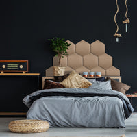 Wandpaneel Gestoffeerd Hexagon - Velvet