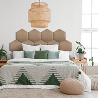 Wandpaneel Gestoffeerd Hexagon - Velvet