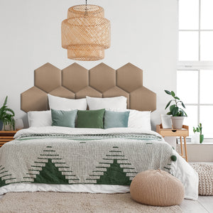 Wandpaneel Gestoffeerd Hexagon - Velvet