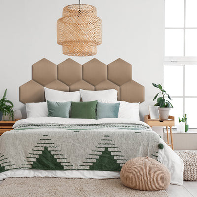 Wandpaneel Gestoffeerd Hexagon - Velvet