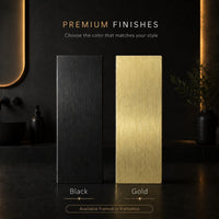 Badkamerspiegel Aurora 60×60 cm met gouden lijst met dimbare LED en anticondens