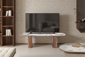 TV-meubel Evora - 160 cm Steenlook Blad