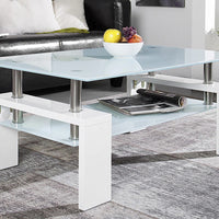 Salontafel 'Alana' Hoogglans wit