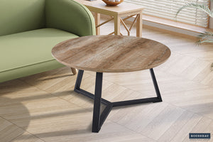 Salontafel Paso 1 Oude Eik - 80 cm Rond