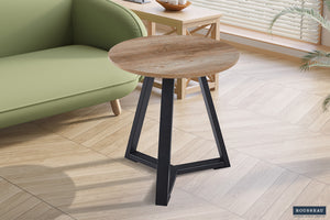 Bijzettafel Paso 2 Oude Eik - 45 cm Rond