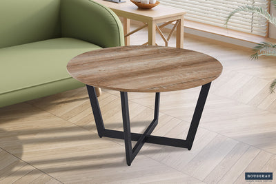 Salontafel Paso 3 Oude Eik - 80 cm Rond