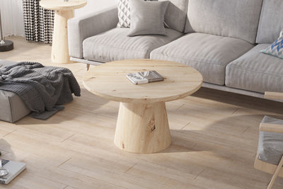 Salontafel Lukas Oude Eik - 80 cm Rond
