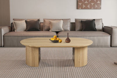 Salontafel Lagos Naturel - 120 cm Ovaal