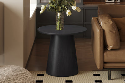 Bijzettafel Miklos Donkerbruin - 60 cm Rond