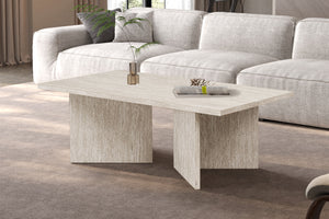 Salontafel Litar Travertijn - 125 cm Rechthoekig