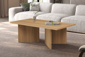 Salontafel Litar Naturel - 125 cm Rechthoekig