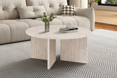 Salontafel Drasir Travertijn - 90 cm Rond