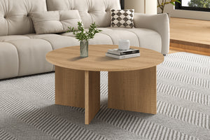 Salontafel Drasir Naturel - 90 cm Rond