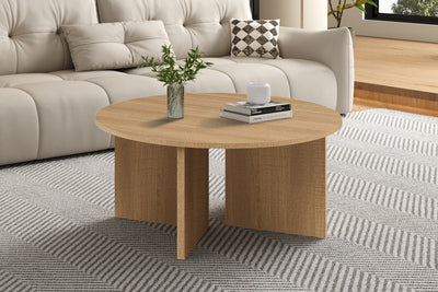 Salontafel Drasir Naturel - 90 cm Rond
