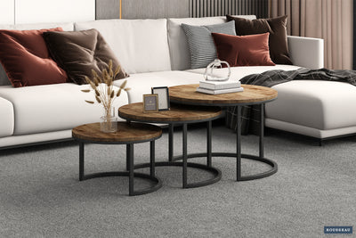 Salontafel Arnod - 70 cm 3-delig Mangohout