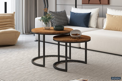 Salontafel Goja - 60 cm 2-delig Mangohout