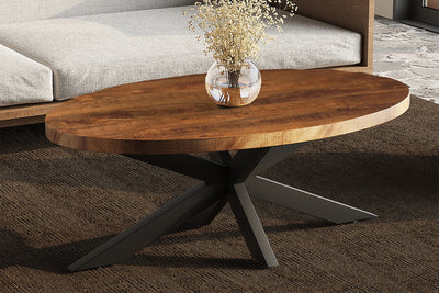 Salontafel Madeira - 130 cm Ovaal Mangohout