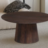 Salontafel 'Miguel' 80 cm Rond Mango hout Donkerbruin