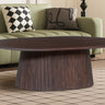Salontafel 'Miguel' 120 cm Ovaal Mango hout Donkerbruin