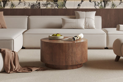 Salontafel Victor - 70 cm Rond Mangohout