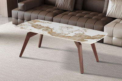 Salontafel Alma - 120 cm Rechthoekig Steen