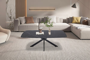 Salontafel Apollo Zwart - 130 cm Deens Ovaal