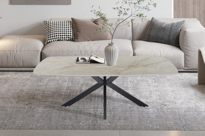 Salontafel Apollo Shakespear Beige - 130 cm Deens Ovaal