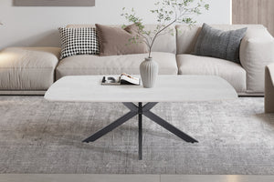 Salontafel Apollo Baroque Grijs - 130 cm Deens Ovaal