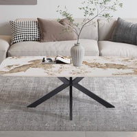 Salontafel 'Apollo' 130 cm Deens Ovaal Glanzend Steen Pandora